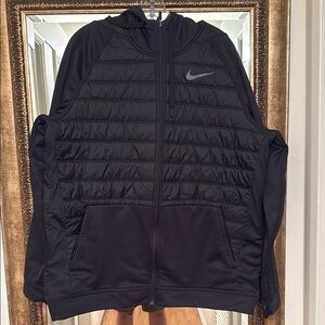 Nike Men's Black Hooded Jacket